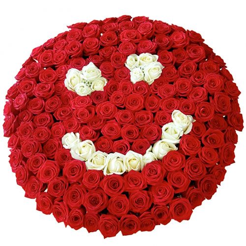 Фото товара 201 троянда "Смайлик" у Тернополі
