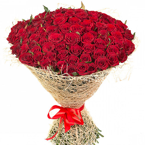 фото товара 101 красная роза | «Роза Тернополь»