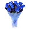 Фото товара 17 блакитних троянд (фарбованих) у Тернополі