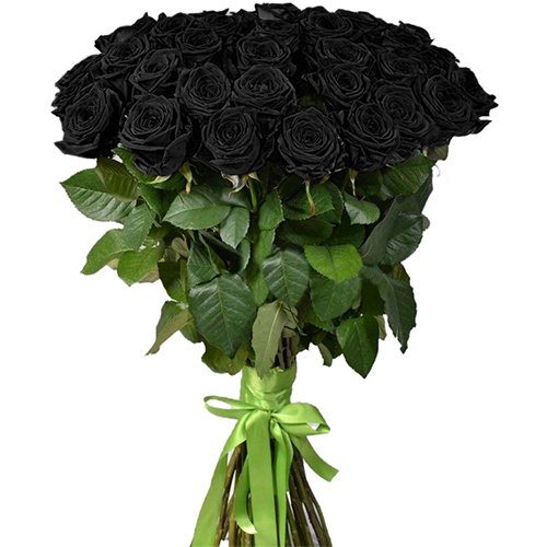 Фото товара 25 чорних троянд у Тернополі