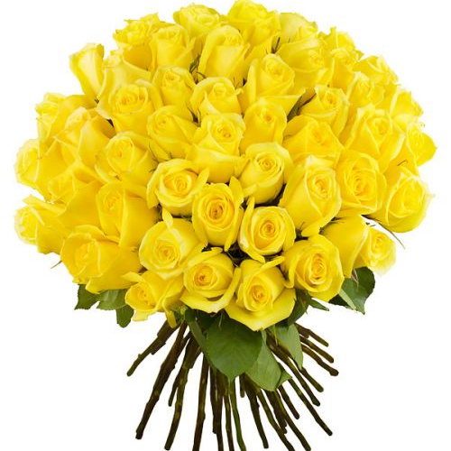 Фото товара 51 жовта троянда у Тернополі