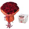 Фото товара 15 красных роз у Тернополі