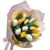 Фото товара 21 білий тюльпан у коробці у Тернополі