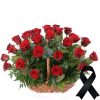 Фото товара 100 червоних троянд у кошику у Тернополі