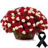 Фото товара Траурний кошик троянд у Тернополі