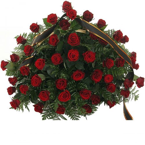 Фото товара 70 красных роз в корзине у Тернополі