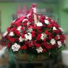 Фото товара 200 кущових троянд у кошику у Тернополі