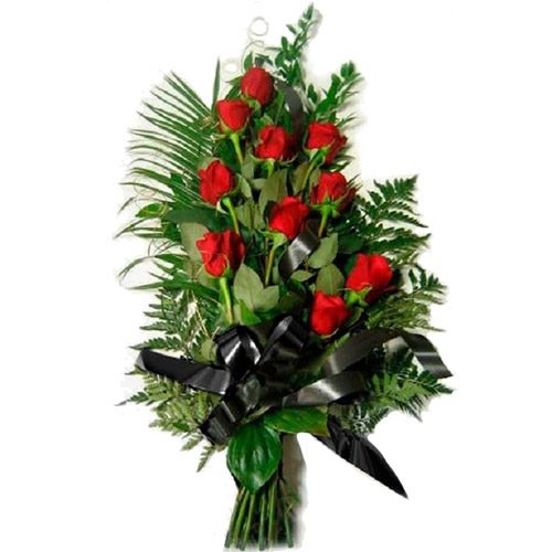 Фото товара 10 красных роз у Тернополі