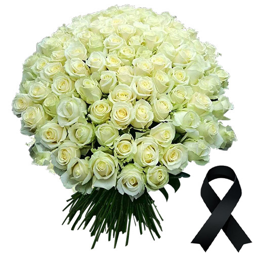 Фото товара 100 білих троянд у Тернополі