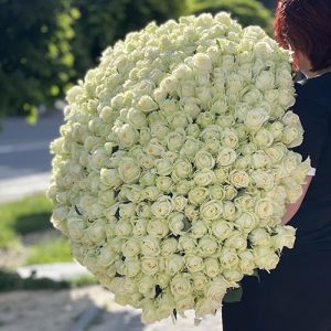 Фото товара 201 белая роза у Тернополі