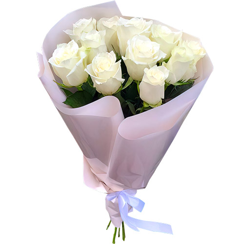 Фото товара 11 белых роз у Тернополі