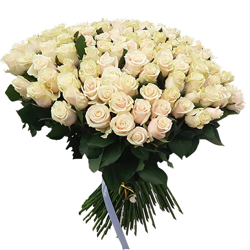 Фото товара Букет из 101 кремовой розы у Тернополі