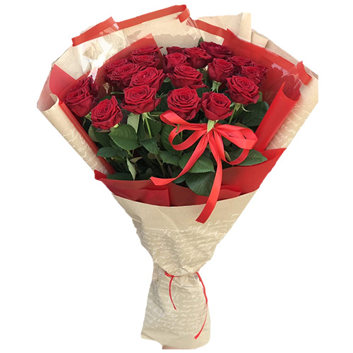 Фото товара Букет роз 21 красная у Тернополі