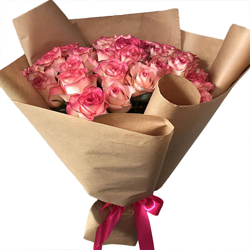 Фото товара 25 розовых роз у Тернополі